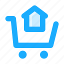 property, home, house, buy, shopping, cart, real estate