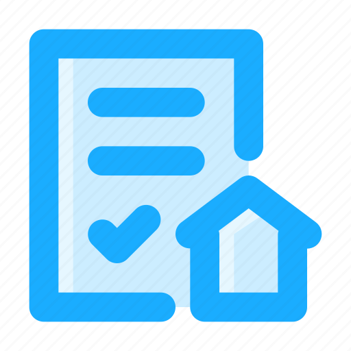 Property, home, house, certificate, agreement, contract, real estate icon - Download on Iconfinder