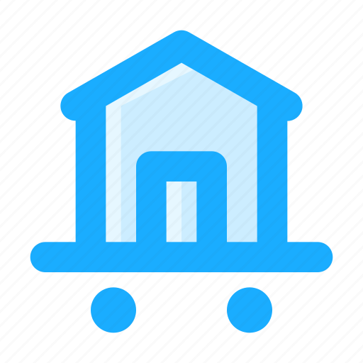 Property, home, house, relocation, moving, real estate, delivery truck icon - Download on Iconfinder