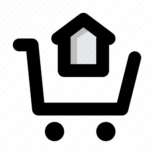 Property, home, house, buy, shopping, cart, real estate icon - Download on Iconfinder