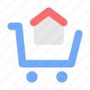 property, home, house, buy, real estate, shopping cart