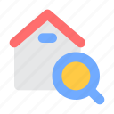 property, home, house, search, magnifying, find, real estate