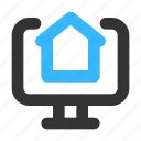 property, house, website, online, shopping, monitor, real estate