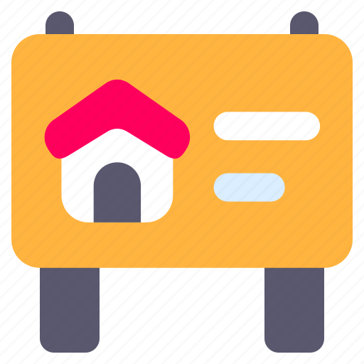 Billboard, advertisement, building, marketing, house, home icon - Download on Iconfinder