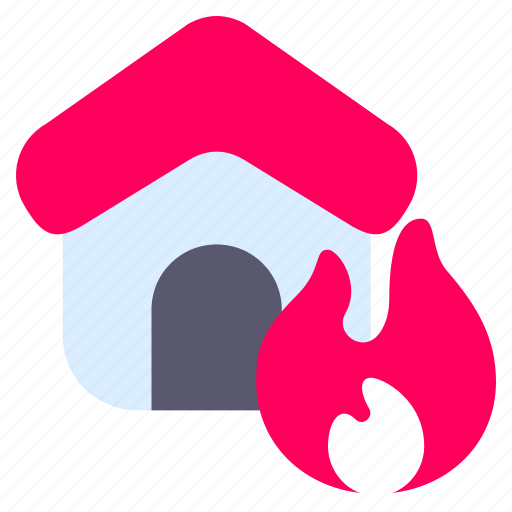Fire, emergency, safety, burn, flame, house, home icon - Download on Iconfinder