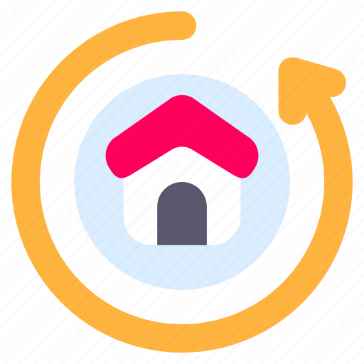 Return, on, investment, house, home, real, estate icon - Download on Iconfinder