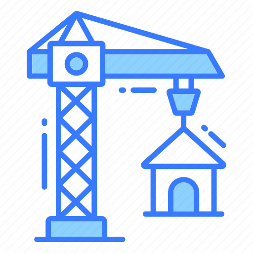 Crane, construction, lifter, hook, container, machine, building icon - Download on Iconfinder