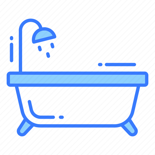 Bathtub, bath, shower, bathroom, tub, water, jacuzzi icon - Download on Iconfinder