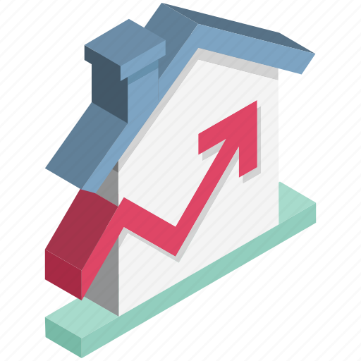 Estate chart, land valuation, line graph, property graph, property price, property value, real estate icon - Download on Iconfinder