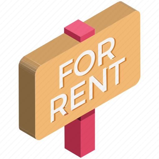 For rent, house, info, real estate, relocation, rent sign icon - Download on Iconfinder