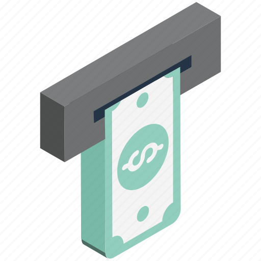 Atm, atm withdrawal, banking, cash withdrawal, dollar, finance, transaction icon - Download on Iconfinder
