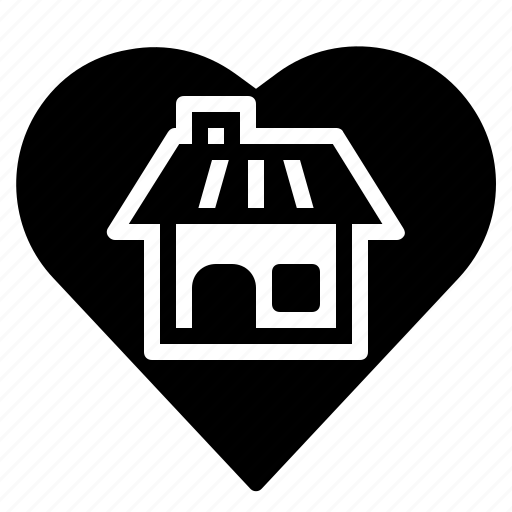 Love, house, home, heart, romantic icon - Download on Iconfinder