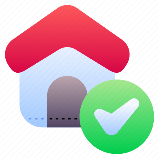 Approved, check, mark, approve, realestate, house, home icon - Download on Iconfinder