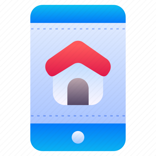Smartphone, mobile, phone, house, home icon - Download on Iconfinder