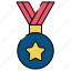 star medal, award, reward, achievement, success 