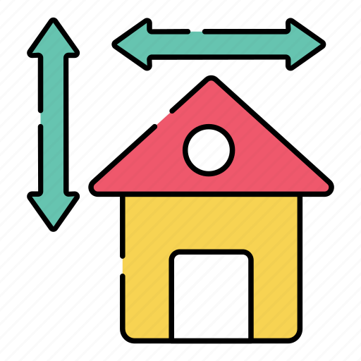 Home measurement, building measurement, house measurement, real estate, property icon - Download on Iconfinder