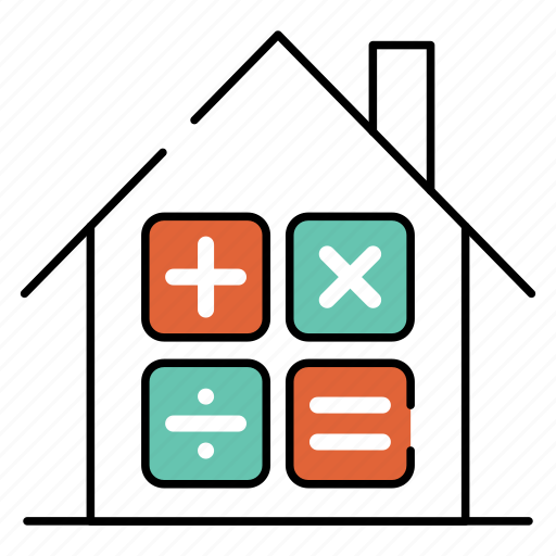 Home calculation, house calculation, arithmetic, building calculation, mathematics icon - Download on Iconfinder