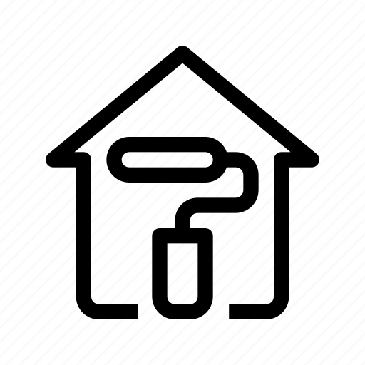 Edit, home, house, paint, brush, property icon - Download on Iconfinder