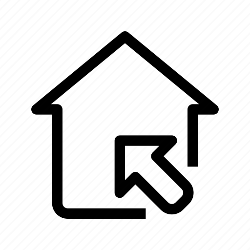 House, home, arrow, choose, real, estate, pointer icon - Download on Iconfinder