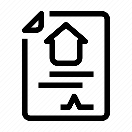 Paper, home, house, contract, agreement, deal, document icon - Download on Iconfinder