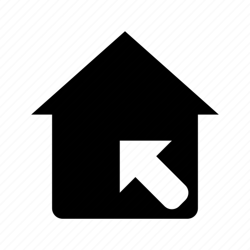House, home, arrow, choose, real, estate, pointer icon - Download on Iconfinder