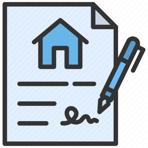 House agreement, contract, loan papers, documents icon - Download on Iconfinder