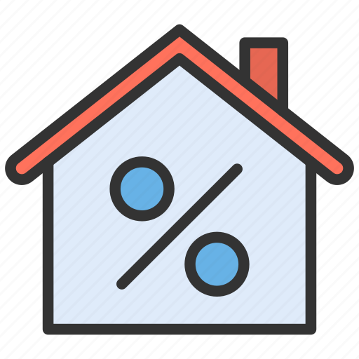 Home loan, agreement, house, percentage icon - Download on Iconfinder