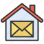 house mail, envelope, communication, letter 