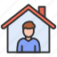 house owner, house keeper, person, property 