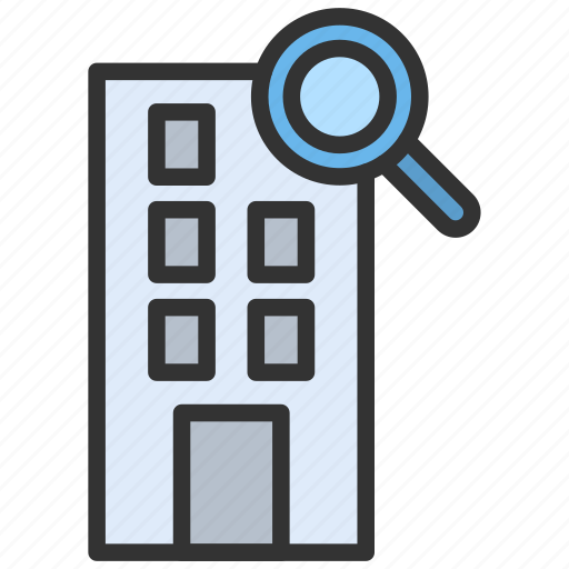 Search apartment, find, magnifier, loan icon - Download on Iconfinder