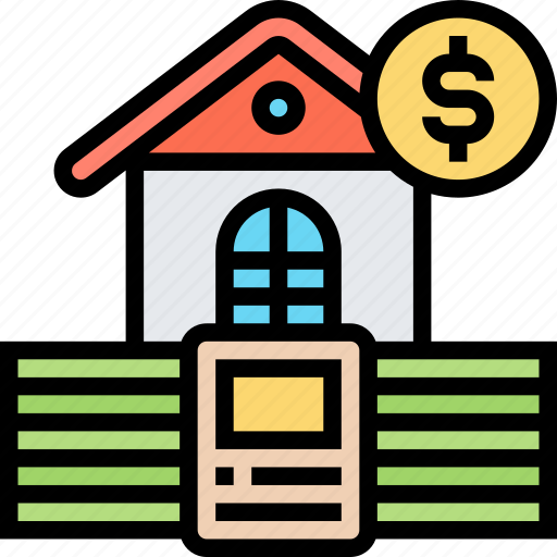 Deposit, mortgage, estate, property, money icon - Download on Iconfinder