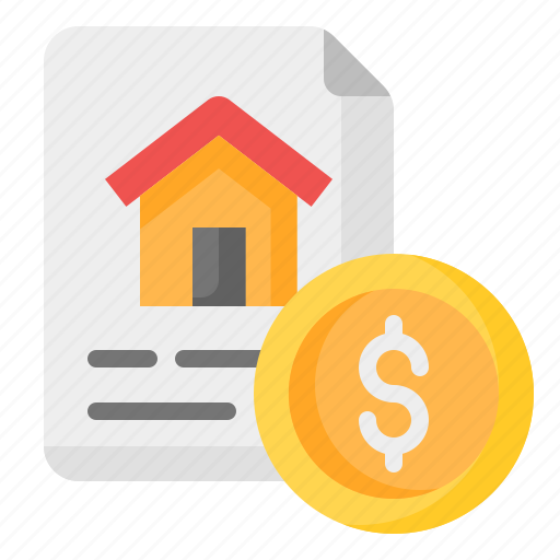 Loan, contract, mortgage, document, money, real estate, property icon - Download on Iconfinder