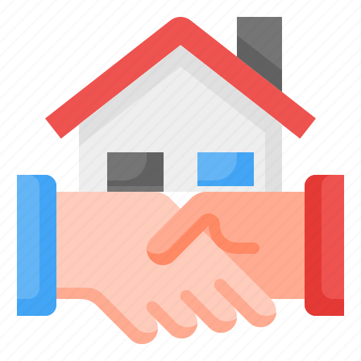 Deal, agreement, realtor, handshake, real estate, house, home icon - Download on Iconfinder