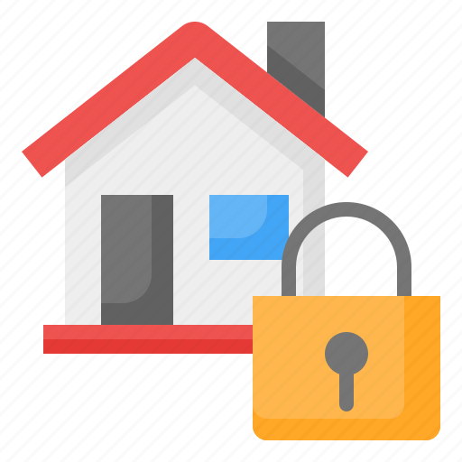 Security, safety, house, padlock, lock, protection, real estate icon - Download on Iconfinder