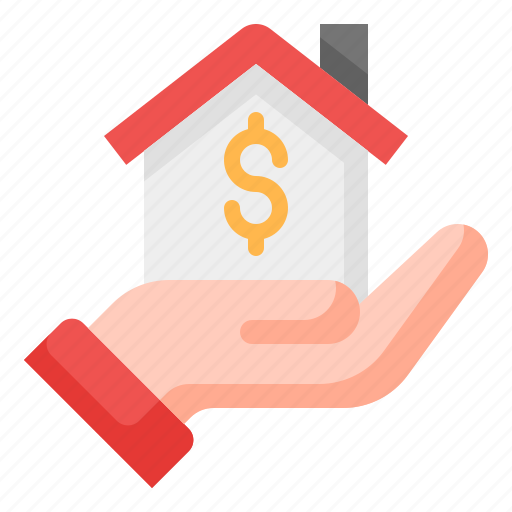 Mortgage, loan, investment, house, home, hand, real estate icon - Download on Iconfinder