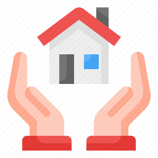 Investment, insurance, house, home, hand, real estate agent, real estate icon - Download on Iconfinder