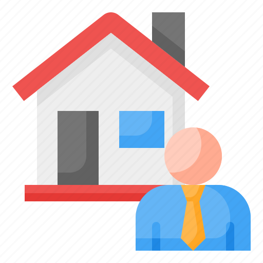 Real estate, agent, realtor, sales, seller, house, avatar icon - Download on Iconfinder