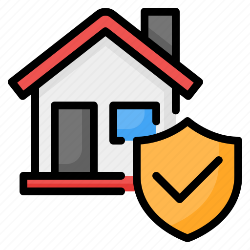 Insurance, home insurance, shield, protection, real estate, house, property icon - Download on Iconfinder