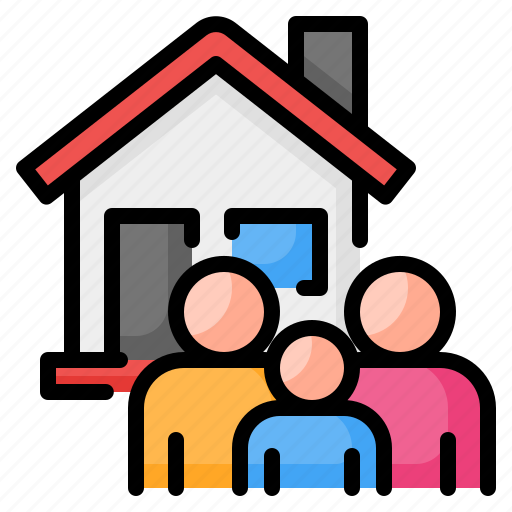 Family, people, children, parents, house, home, avatar icon - Download on Iconfinder
