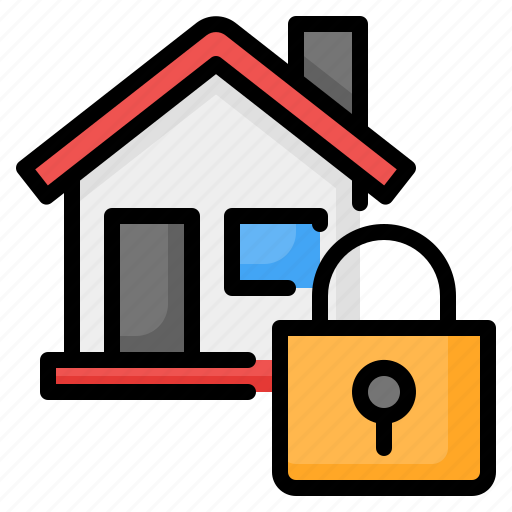 Security, safety, house, padlock, lock, protection, real estate icon - Download on Iconfinder