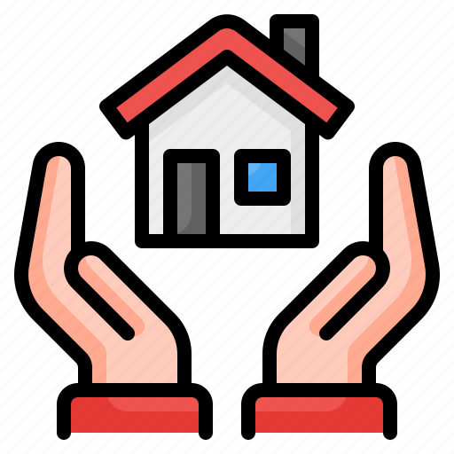 Investment, insurance, house, home, hand, real estate agent, real estate icon - Download on Iconfinder