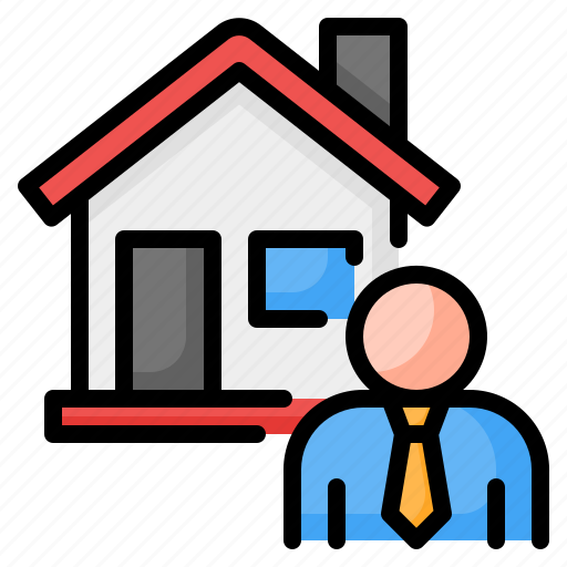 Real estate, agent, realtor, sales, seller, house, avatar icon - Download on Iconfinder