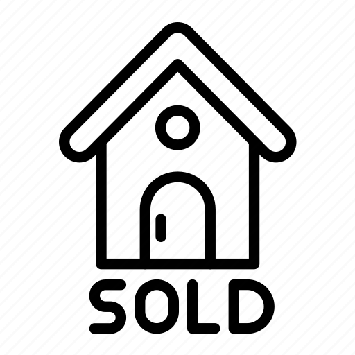 Sold, house sold, home, real estate, property icon - Download on Iconfinder