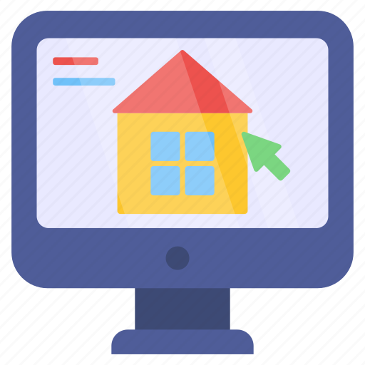Online property, online house, online home, online real estate, real estate website icon - Download on Iconfinder
