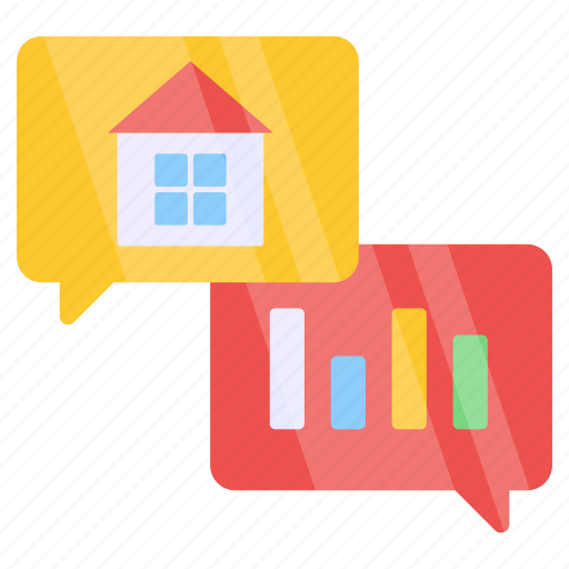 Real estate chat, communication, conversation, discussion, negotiation icon - Download on Iconfinder