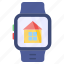 property smartwatch, smartband, smart bracelet, real estate smartwatch, home smartwatch 
