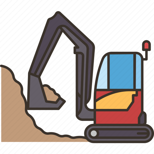 Encroachment, excavation, violate, land, construction icon - Download on Iconfinder