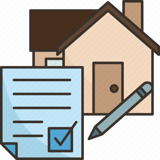 Sublease, agreement, contract, renting, property icon - Download on Iconfinder