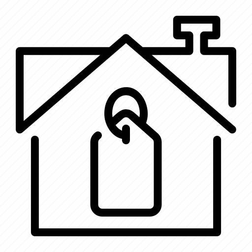 House, for, sale, real, estate, price, tag icon - Download on Iconfinder
