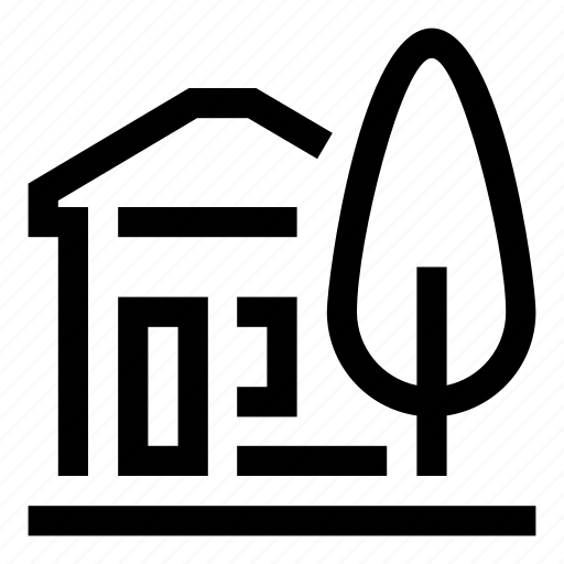 House, home, tree, property icon - Download on Iconfinder